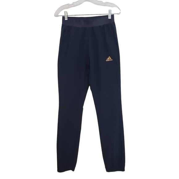 (O5) adidas x Zoe Saldana Collection Women's Jogger Pants Size XS Navy GG3443 - Picture 1 of 8